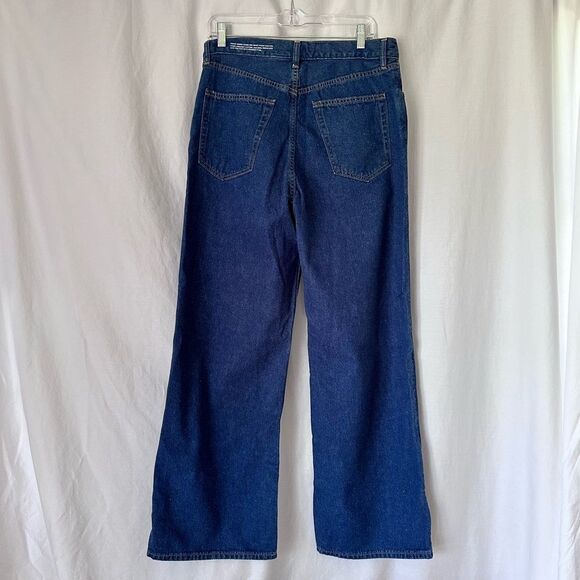 NWT Pangaia Wide Leg High Waist Mid-Wash Jeans Size 31 - Picture 4 of 14